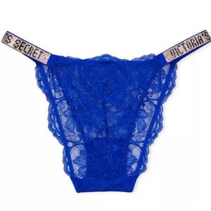 VICTORIA'S SECRET SHINE STRAP RHINESTONE LACE BIKINI PANTY